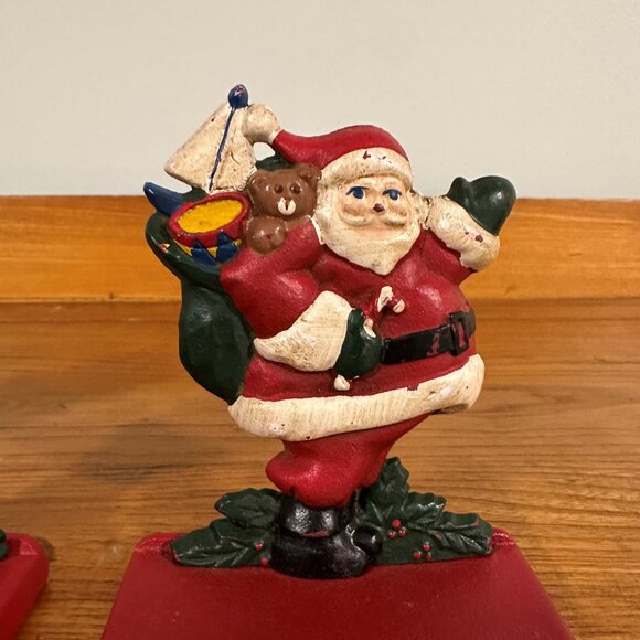 Vintage Midwest of Cannon Falls SANTA Christmas Stocking Holders X 3 - Picture 4 of 12